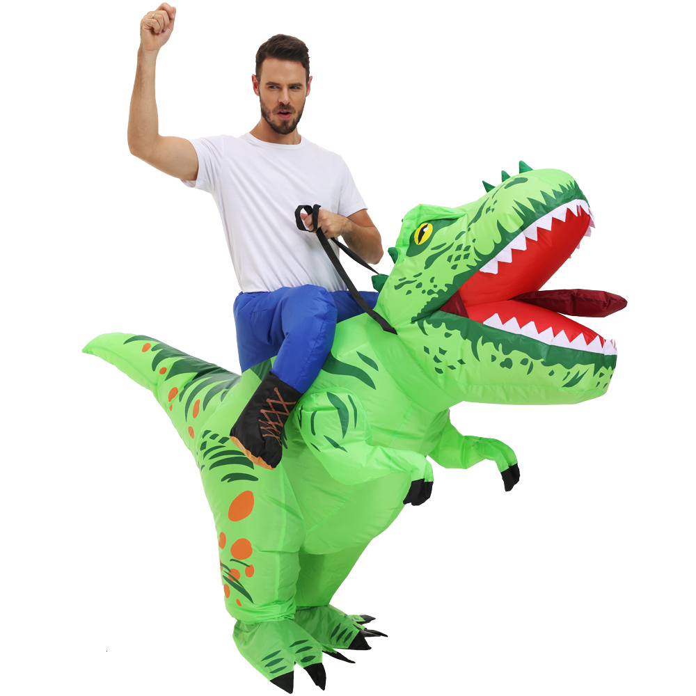 Theme Costume T-Rex Dinosaur Cosplay Inflatable Costumes Suits Mascot Funny Party Anime Christmas Halloween Costume Dress for Adult Kids 230830