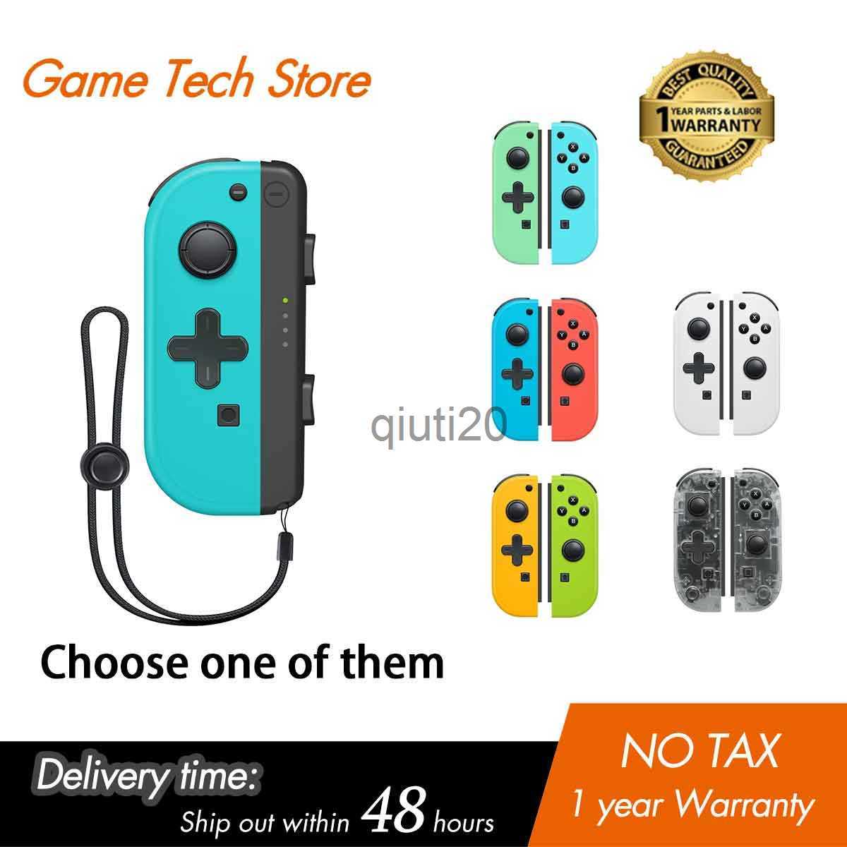 Game Controllers Joysticks Joycon Controller with Strap Joy Con for Nintendo Switch Support Wake-up Function L/R Switch Joycon Controller with 6-Axi L231113
