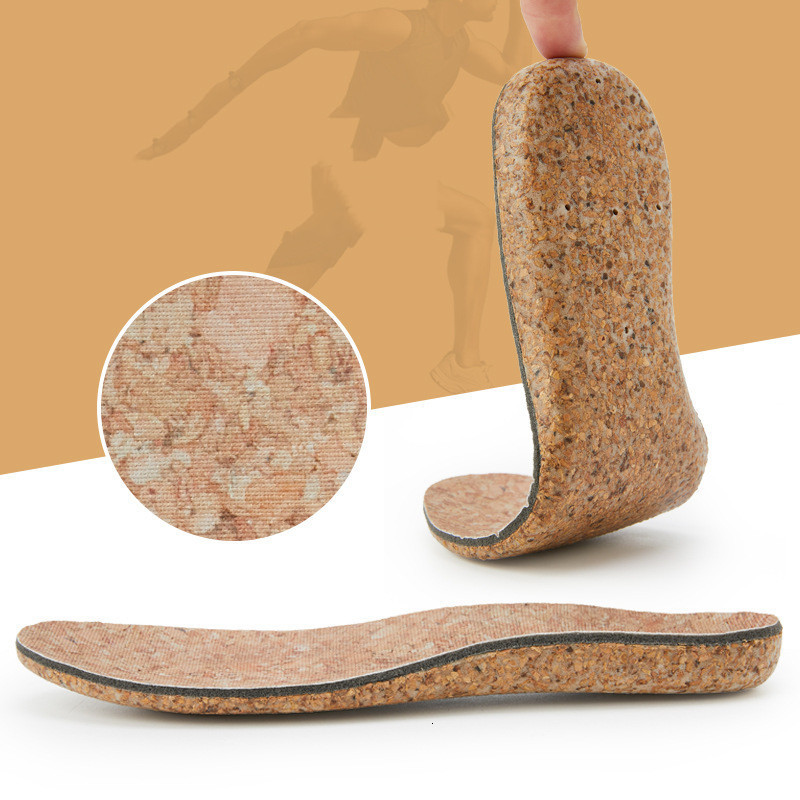 Shoe Parts Accessories Orthopedic Cork Insole For Feet Ease Pressure Of Air Movement Damping Shock Absorption Cushion Padding for Unisex 230830
