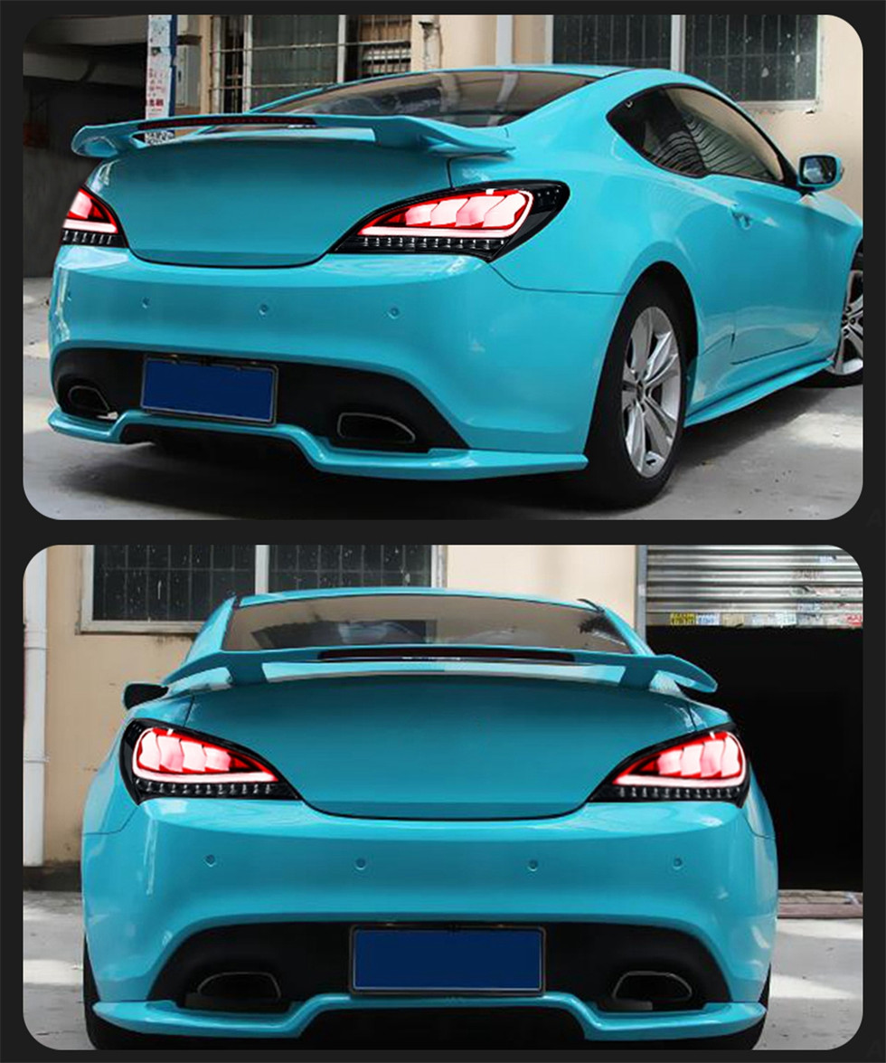 Car Rear Taillight for Hyundai Tail Lights Genesis Coupe 2009-2012 LED Signal Lights Brake Reverse Stop Light