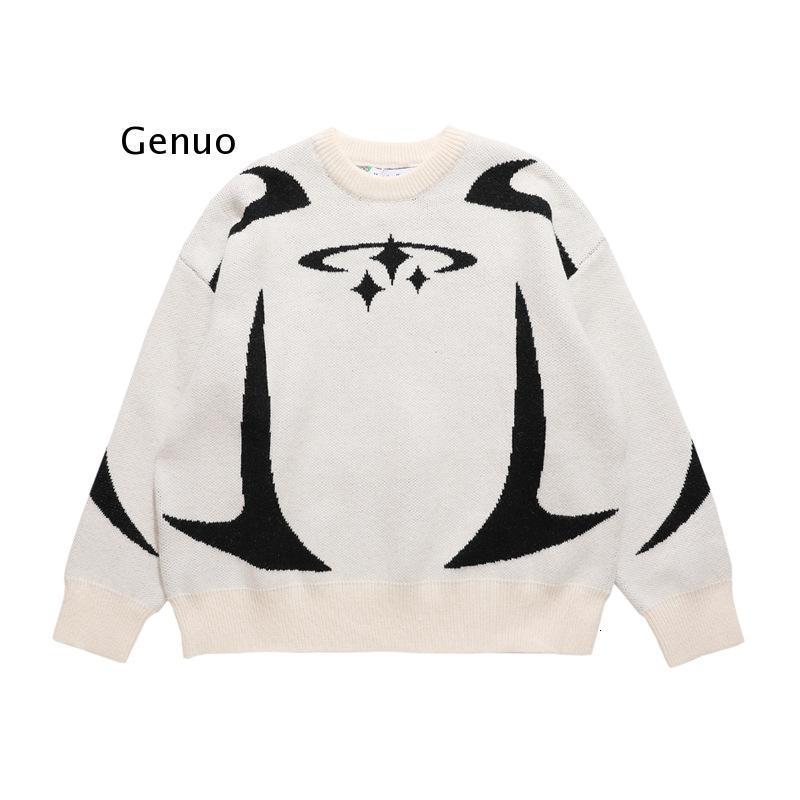 Men's Sweaters Men Vintage Knitwear Y2K Stars Graphic Sweaters Winter Harajuku Oversized Pullover Sweater Unisex Aesthetic Clothes for Teens 2308