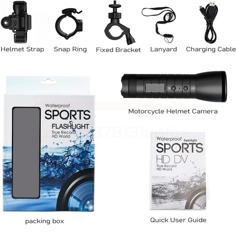 Mini Cameras 1080P Action Camera Motorcycles Bike Audio Video Recorder Sports DV Helmet Strong Light Flashlight Camorder Waterproof Body Cam 230830