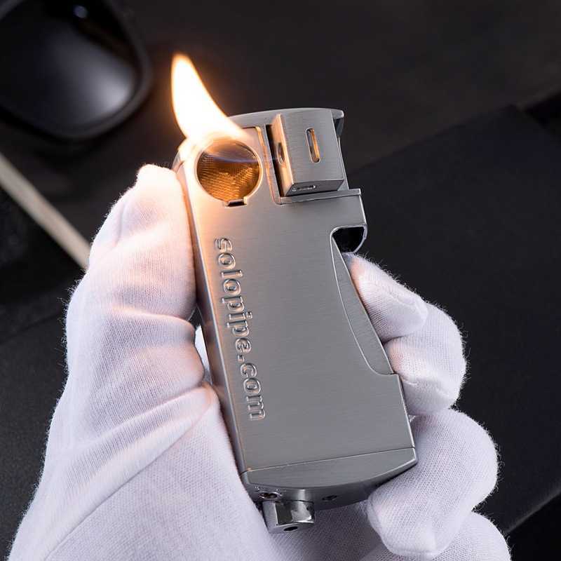 Metal Butane No Gas Filled Flame Lighter, Unusual Cigarette Accessories, High End, Men's Gift, Brand New, Wholesale 188I W260202