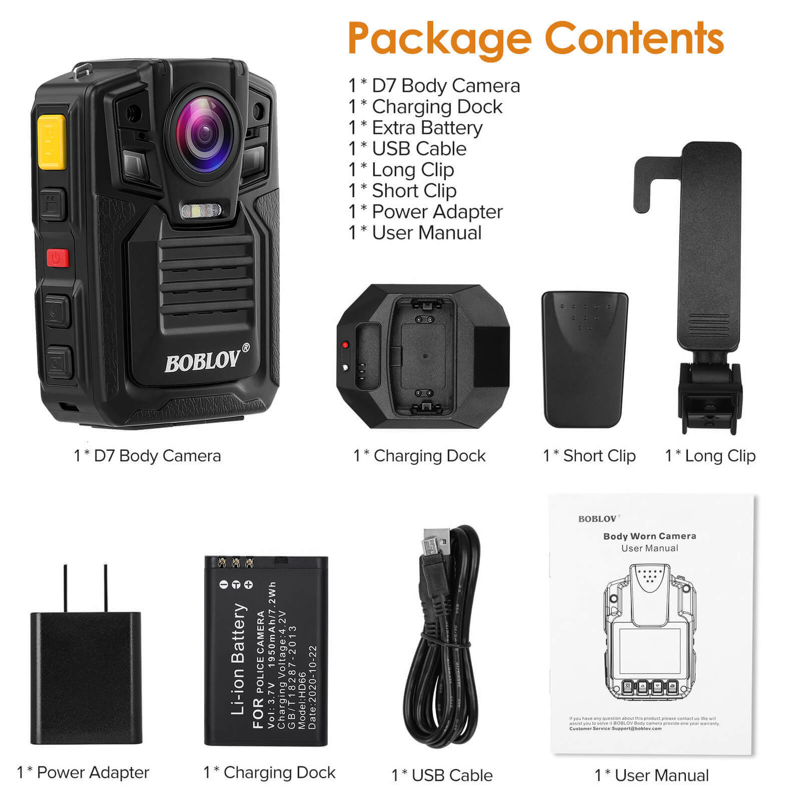 Mini Cameras BOBLOV V8N Camera 64G 1080P Body Mounted BodyCam Video Recorder IR Night Vision Audio DVR for Security Guard Camara 230830