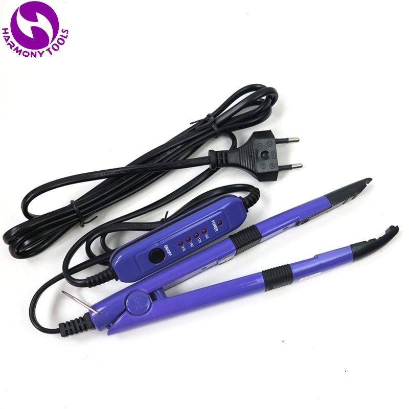 Connectors Gift 1 Piece Adjustable Temperature Pre Bonded Keratin Hair Extension Tools Mini Heat Iron Hair Connector 230830