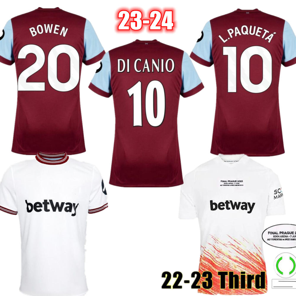 3XL 4XL BOWEN DI CANIO Soccer Jerseys 23 24 L.Paqueta WARD-PROWSE P. FORNALS Football Shirt SOUCEK BENRAHMA men kids kits set Top