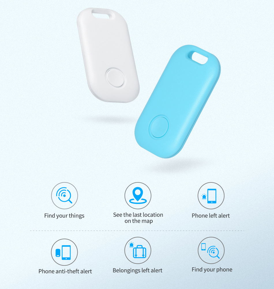 Mini GPS Locator Remote Shutter Anti-lost Tag GPS Key Finder Bluetooth Mobile Phone Wallet Bags Pet GPS Tracker