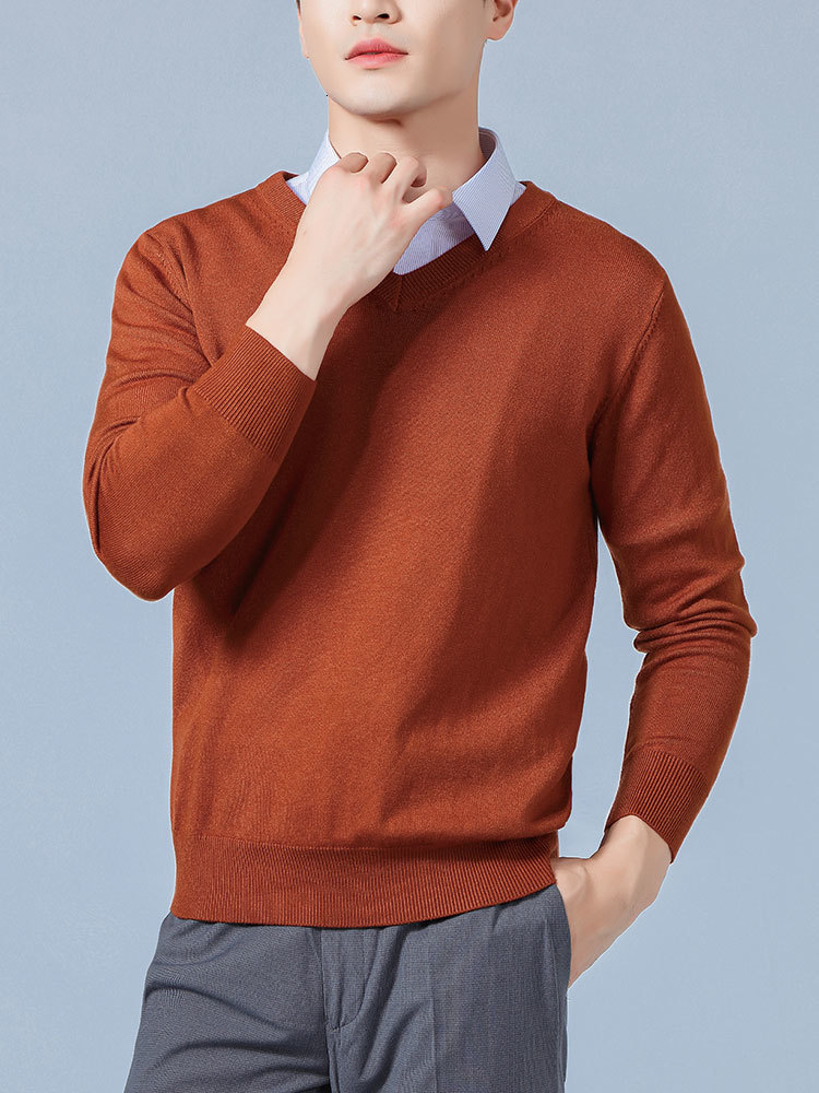 Men s Sweaters Cashmere Sweater Men Pullover Autumn Winter V Neck Soft Warm Jumper Knitted 230830