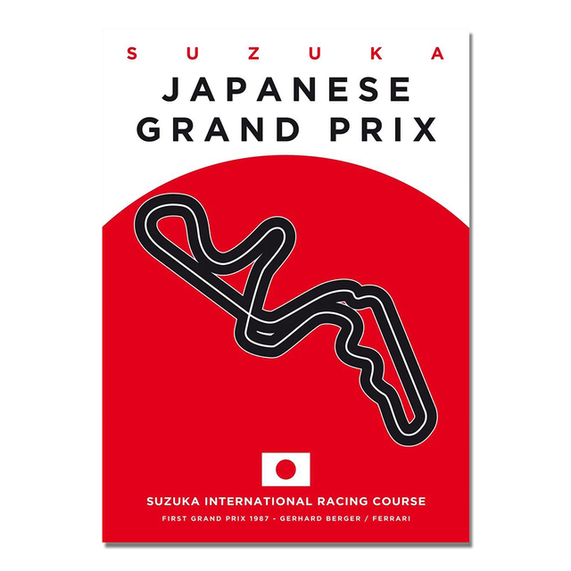 Classic Grand Track Edition Posters Race Car Circuit Canvas Painting Print Club Decoration Living Room Boys Bedroom Home Decor No Frame Wo6