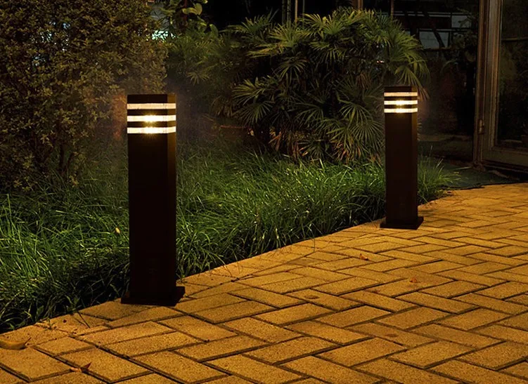 waterproof modern square garden park LED Lawn Lamps lights 110V 120V lawn post light outdoor LLFA LL