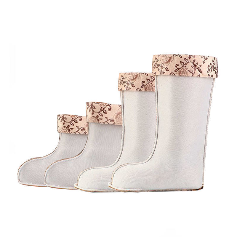 Shoe Parts Accessories Winter Warm Lining For Rain Boot s Soft Shoes Cover Polyester Cotton Liner Water Socks Floor 230830