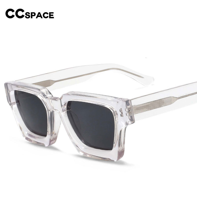 Fashion Sunglasses Frames 54300 Square Vintage Acetate Polarized Sun Glasses Large Frame Wide Leg Sunglasses for Men Women Optical Eyewear Uv400 23083