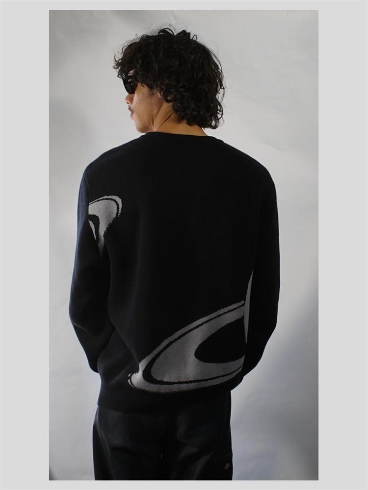 Men s Sweaters Pullovers Creative Stripe s Knitted Streetwear Maiden Oversized Harajuku O Neck Knitwear Men Clothing 230830