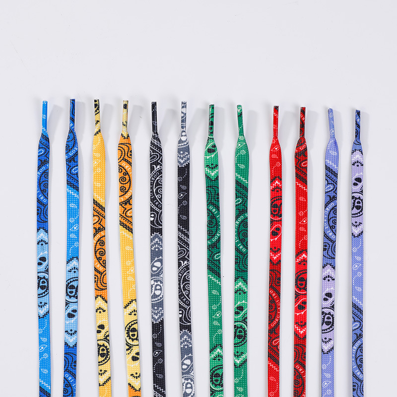 Shoe Parts Accessories 6 color Fashion Colorful Shoelaces Creative Unisex Flat Canvas Sneakers AF1 Flat Shoes Laces Shoes Strings offwho lace 12014016