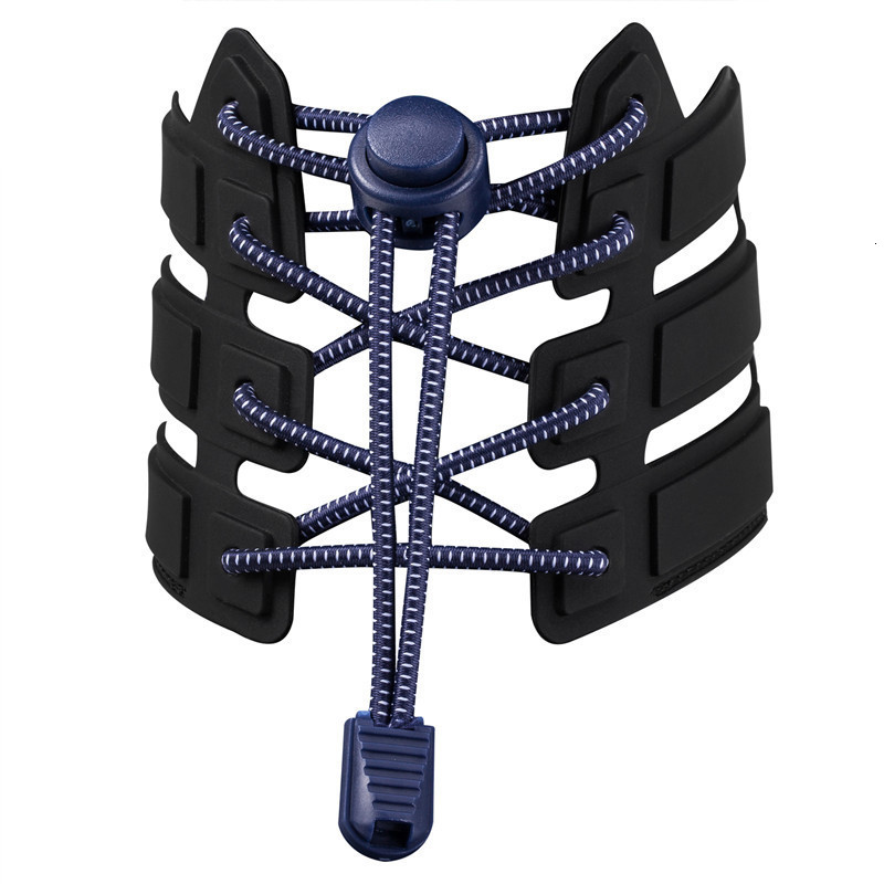 Shoe Parts Accessories Round Shoe Laces Elastic No Tie Shoelaces Plastic Lock Suitable For All Sports Shoes Accessories Lazy Shoe Lace Rubber band 230