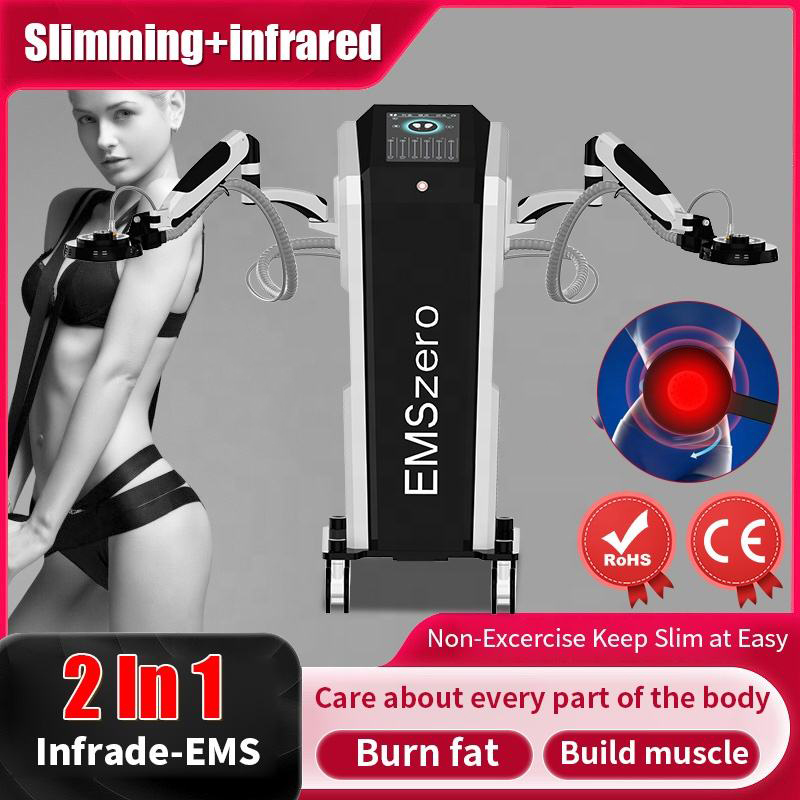 EMSzero Standing Muscle Sculpting Body Building Weight Loss Professional Fitness Infrared Pain Relief Machine with Electromagnetic Ring