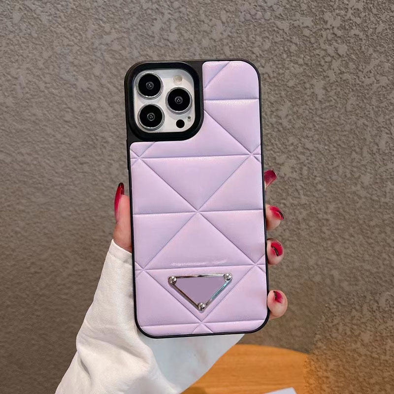 Étui de téléphone Puffy Quilted Designer pour Apple iPhone 16 Pro Max 15 Promax 14 13 12 TOCHPORER CUIR LUXEUR BIG DIAMOND MOTEL Shell Hard Back