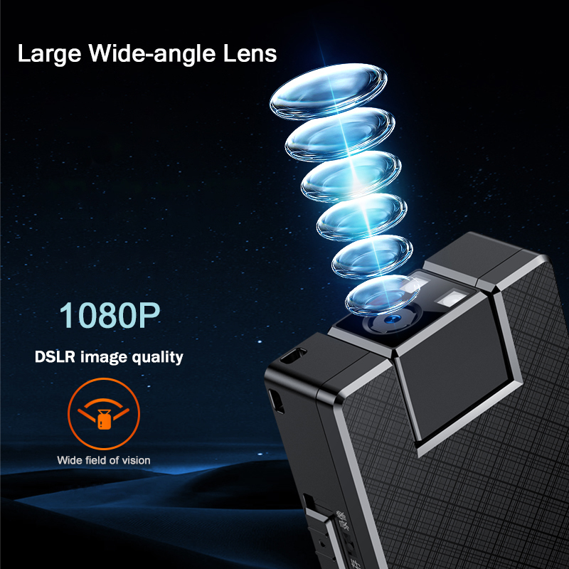 Mini Cameras Vandlion A52 Portable Digital Camera Night Vision Video Recording 1 3" LCD Screen 1080P Webcam for Sports Bike Car DVR 230830