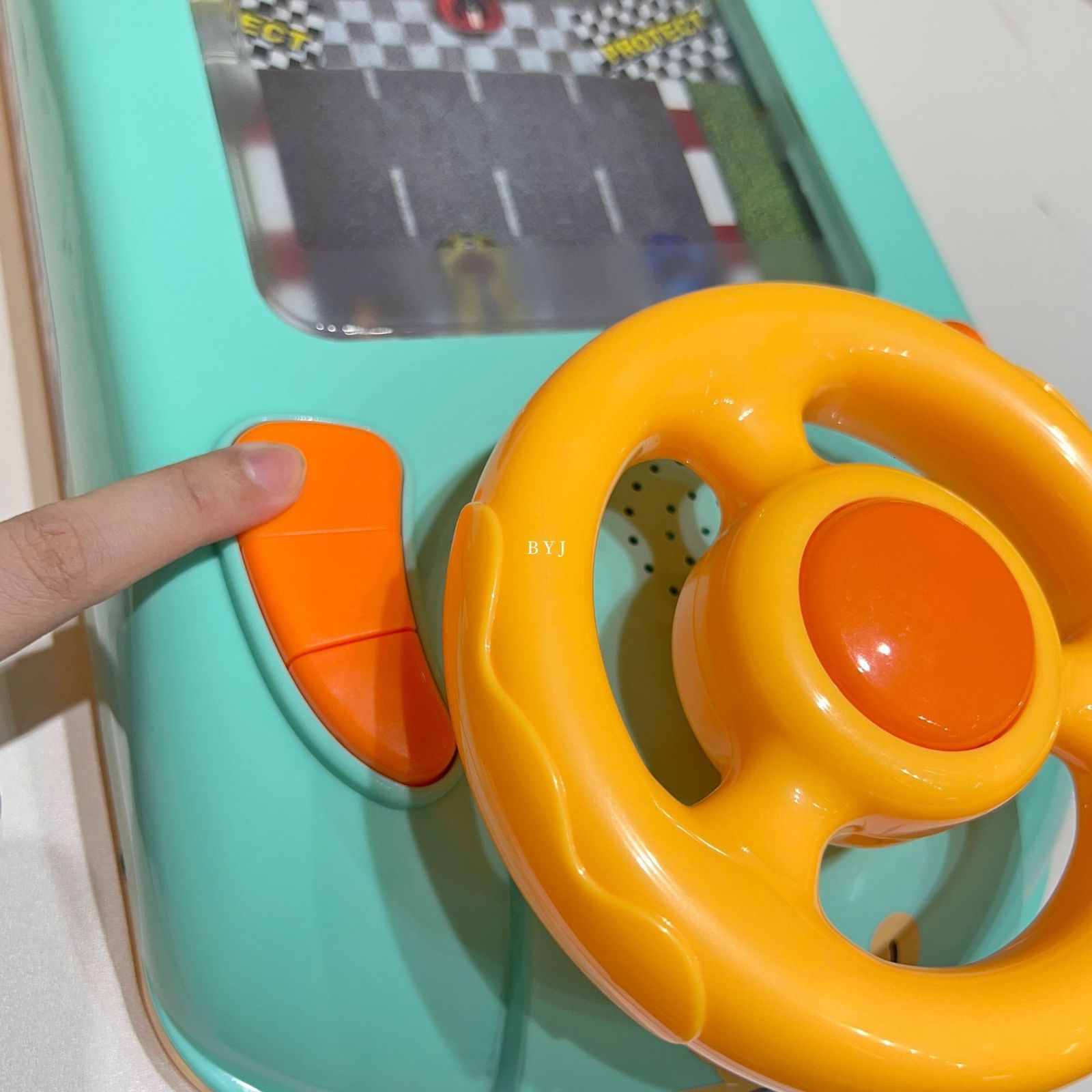 Diecast Model car Children Racing Steering Wheel Driving Toy Vehicle Electronic Simulation Adventure Desktop Game Simulated Driving Toys for Kids 2308