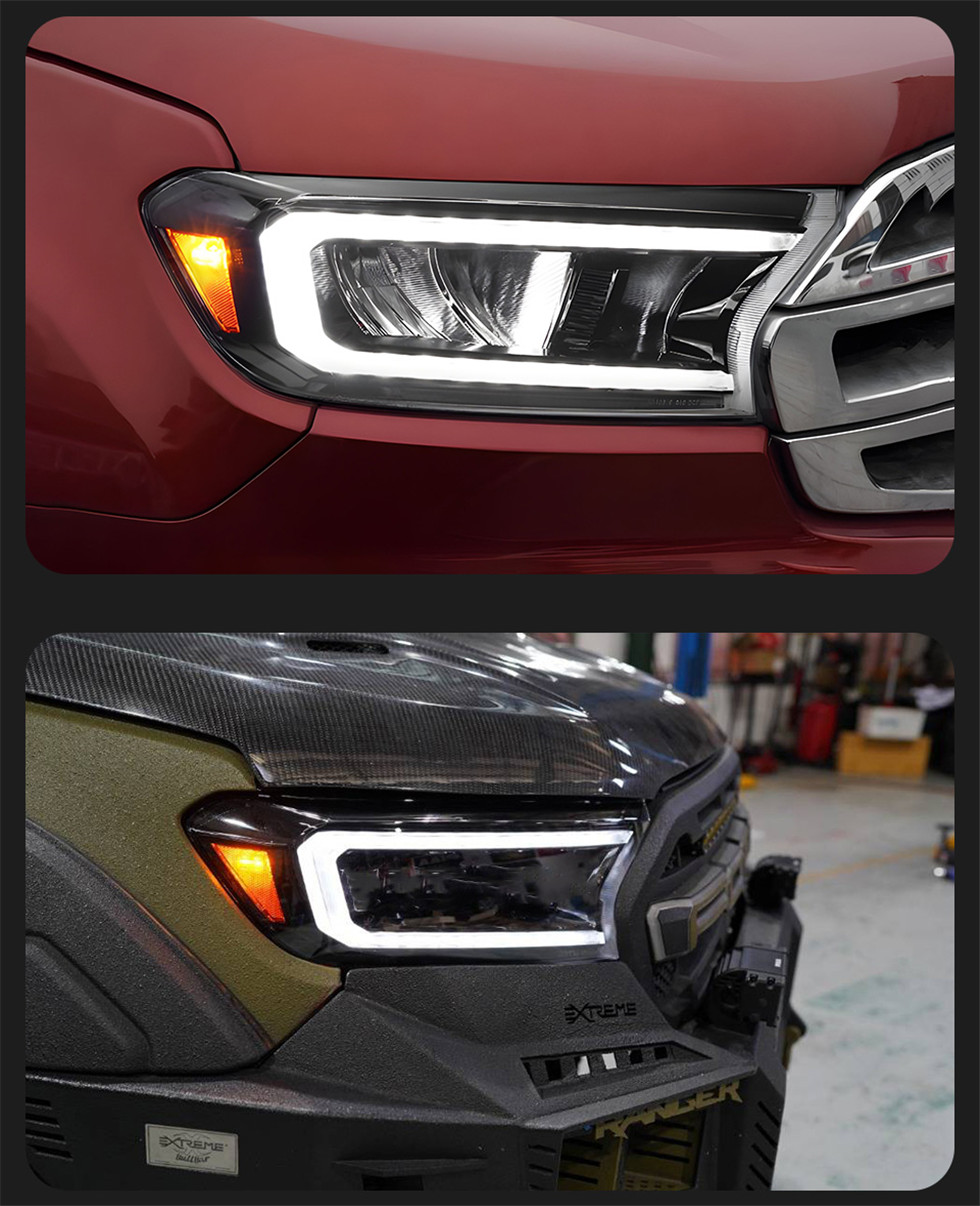 Car Styling Headlights For Ranger Raptor Headlight 20 16-20 21 Endeavour Full LED Styling LED Daytime Lights