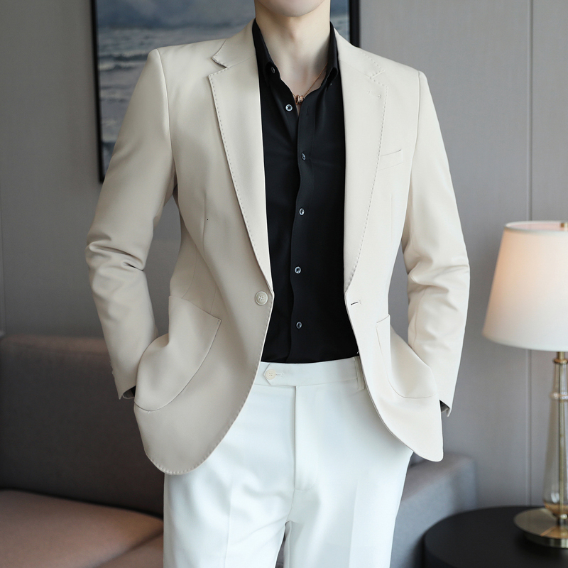 Men's Suits Blazers Arrival Spring Orange Blazers For Men Slim Fit Groom Wedding Suit Jacket Classic 5XL Plus Size Mens Casual Suit Jacket 230829