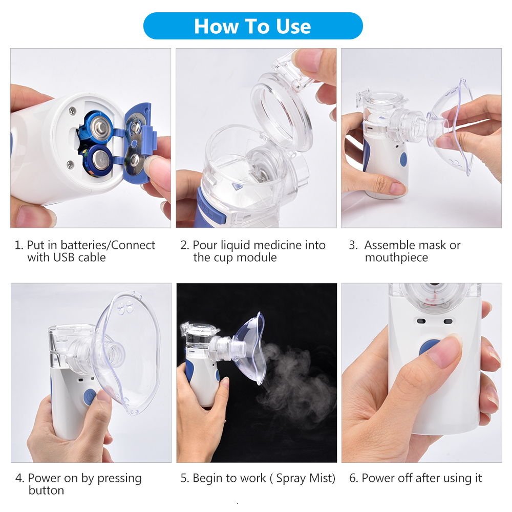 Face Care Devices Drop Handheld autoclean Inhale Nebulizer Mesh atomizer inhaler portable nebuliser inhalator for kids Adult nebulizador 230829
