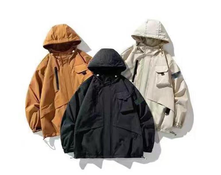 Mens Jackets Stone Luxury Island Designe Spring Autumn Coat Windrunner Fashion Hooded Sports Windbreaker Casual Zipper Coats Man Outerwear Clothing