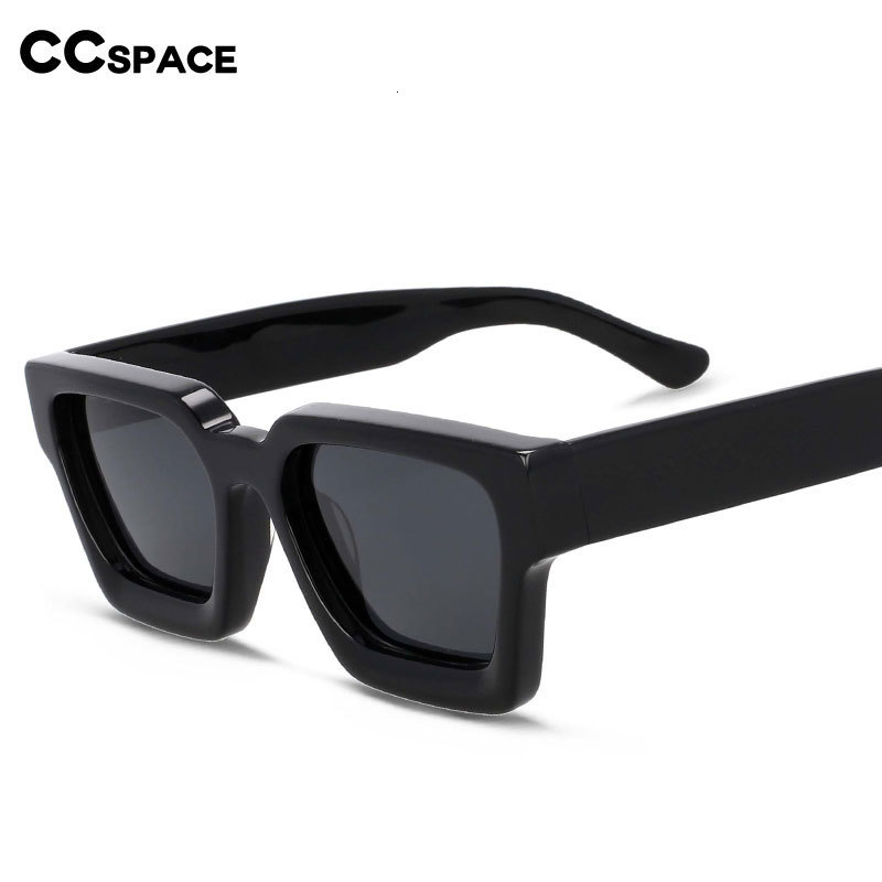 Fashion Sunglasses Frames 54300 Square Vintage Acetate Polarized Sun Glasses Large Frame Wide Leg Sunglasses for Men Women Optical Eyewear Uv400 23083