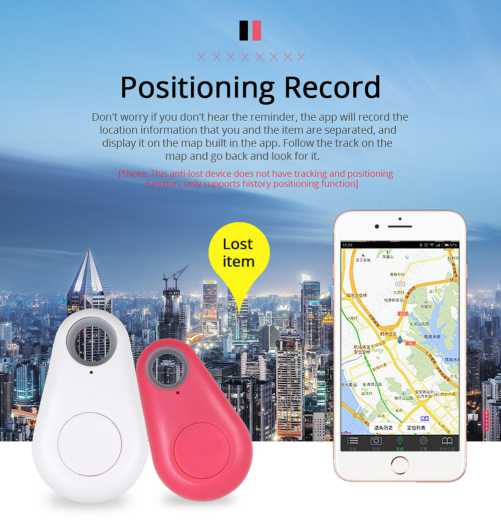 Car Tracker Wireless Bluetooth 5.0 Child Pets Wallet Key Finder GPS Locator Anti-lost Alarm With Retail Bag