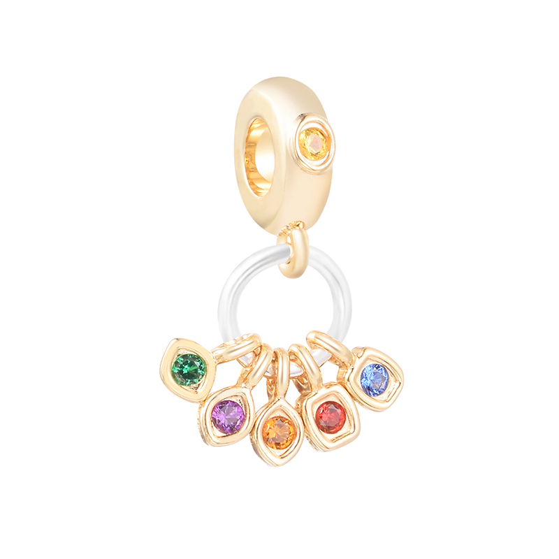 The Avenger Infinity Stones Dangle Charm Silver Beads For Jewelry Making Fit Chairms 925 Bracelet & Bangle Fashion Jewelry Spring Blooms