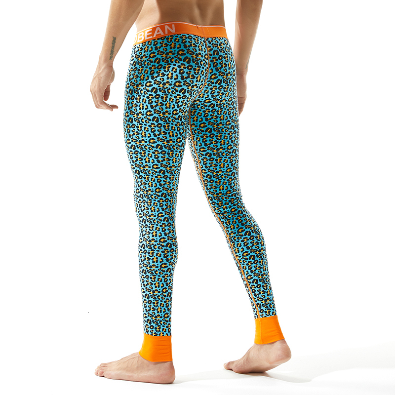 Men s Thermal Underwear Long Johns Men Leopard Print Cotton Mens Leggings Sexy Warm Underpants Hip Hop Winter Youth 230830