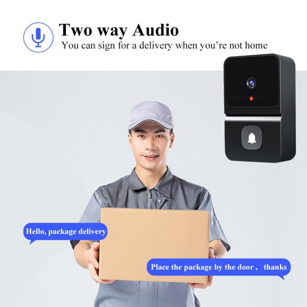 Video Door Phones Wireless Doorbell WiFi Outdoor HD Camera Security Bell Night Vision Intercom Voice Change For Home Monitor Phone 230830