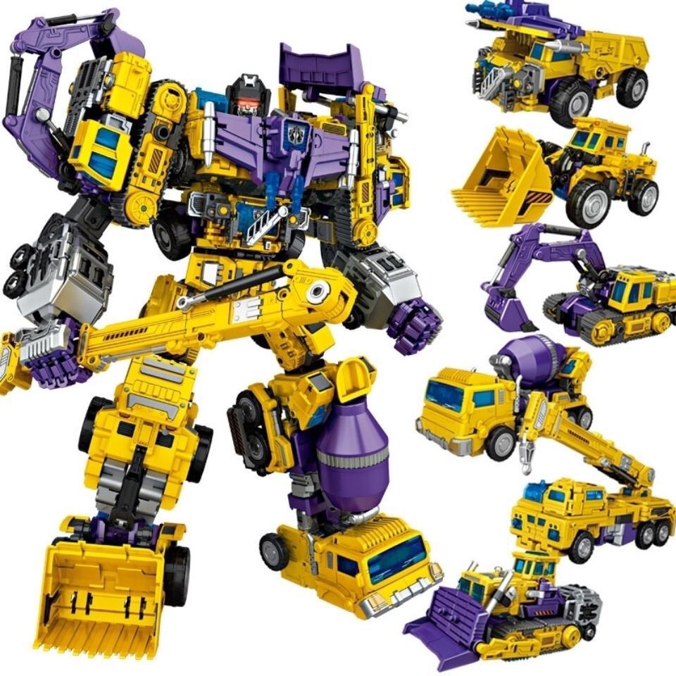 Wholesale Transformer Robots Custom NBK Robot Star Devastator 6 In 1 Transformation Toy For boy Robot Toy Truck Transformer Robot Model Kit Actio
