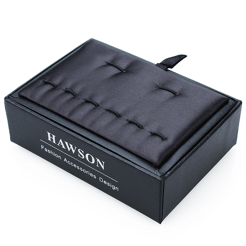 Jewelry Boxes HAWSON 12 Pcs Black Jewelry Display Box for Cuff Links Studs Set High Quality Jewelry Storage Box for Jewelry Set 230831
