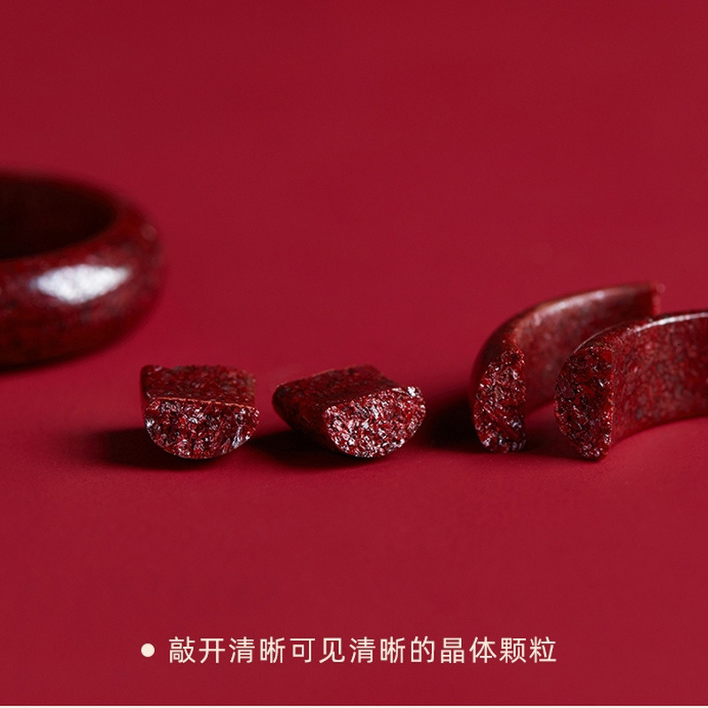 Wedding Rings High Quality Red Lucky Carved Heart Sutra Vintage Bohemia Ethnic Style Men Women Couple Jewelry Natural Crystal 230830