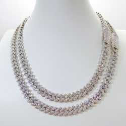 Pass Dia Tester Iced Out Vvs Moissanite Sterg Sier 10mm Cuban k Chain