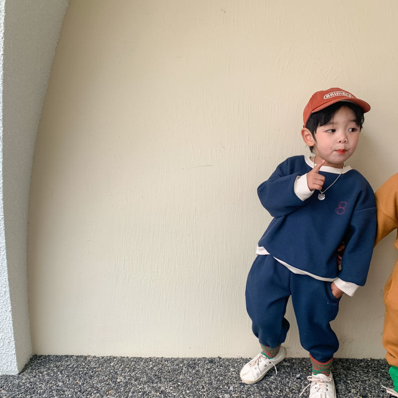 Clothing Sets Spring Autumn Baby Boy Simple Long Sleeve Casual Sets 1-6Y Toddler Sweater Pant Kid Sports Suit Toddler Girl Clothes Set 230830