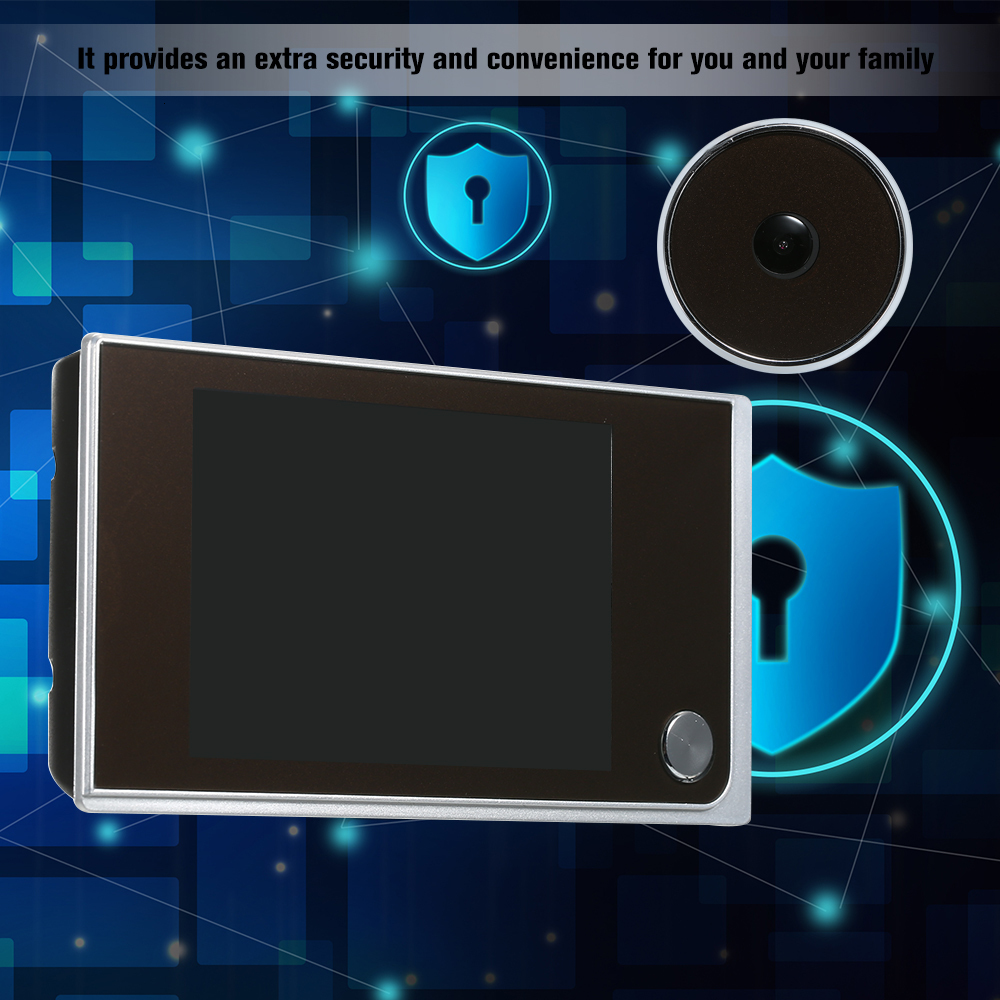 Video Door Phones Digital Camera 3 5inch LCD Color Screen 120 Degree Peephole Viewer Eye Batteries are not included 230830