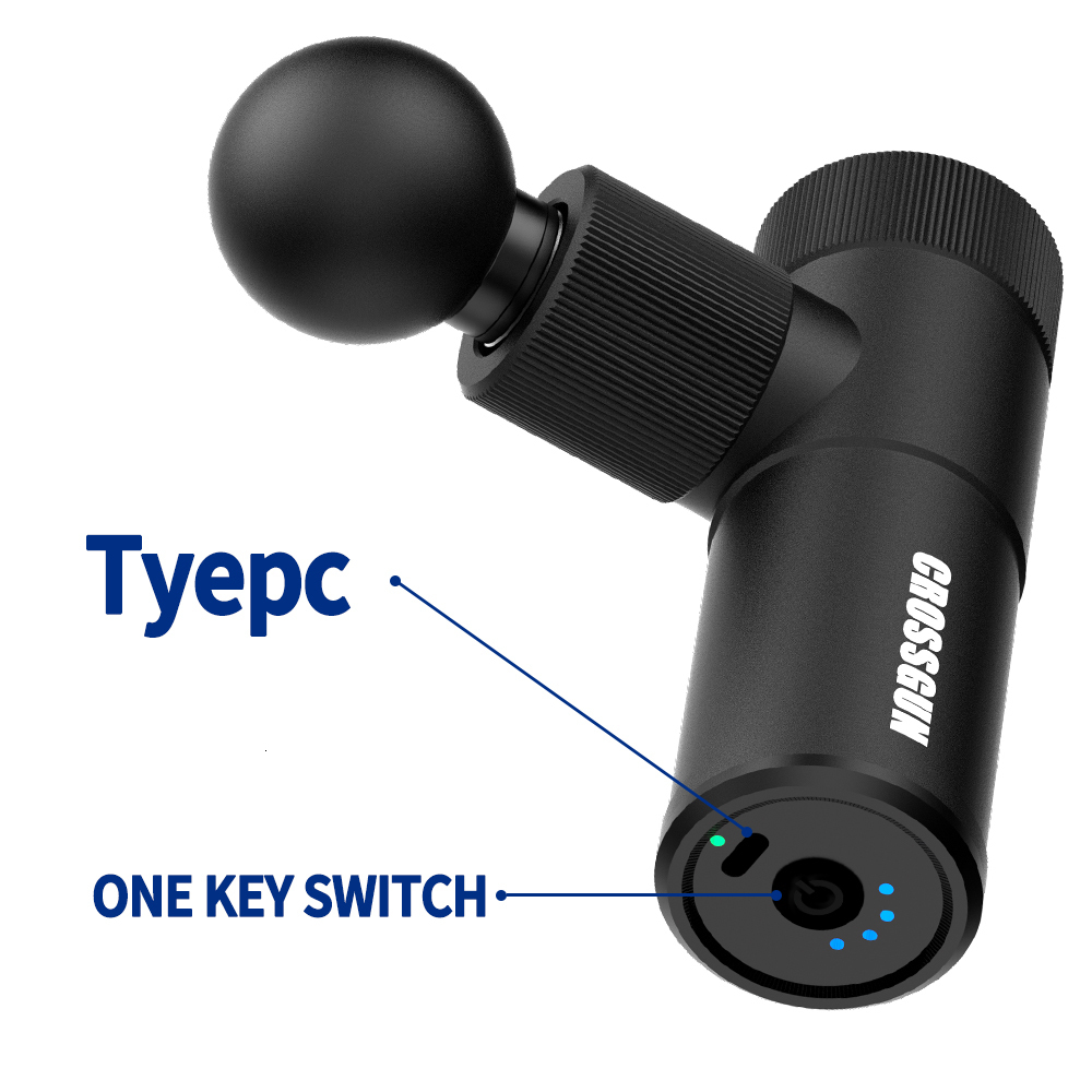 Full Body Massager CROSSGUN Massage Gun Electric High Frequency For Fitness Slimming Body Deep Muscle Relaxation Neck Back Leg Mini Fascia Massager 23