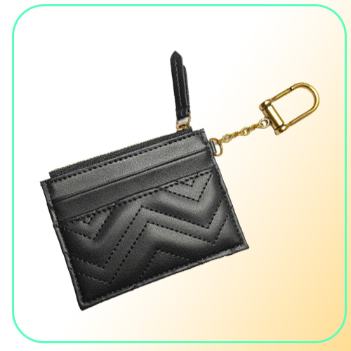 Top Quality Designers Women Key Wallets Keychain Wallet 627064 Slim Design Zipper Pocket Chain With Hook 4 Credit Cards Slots And 5324778