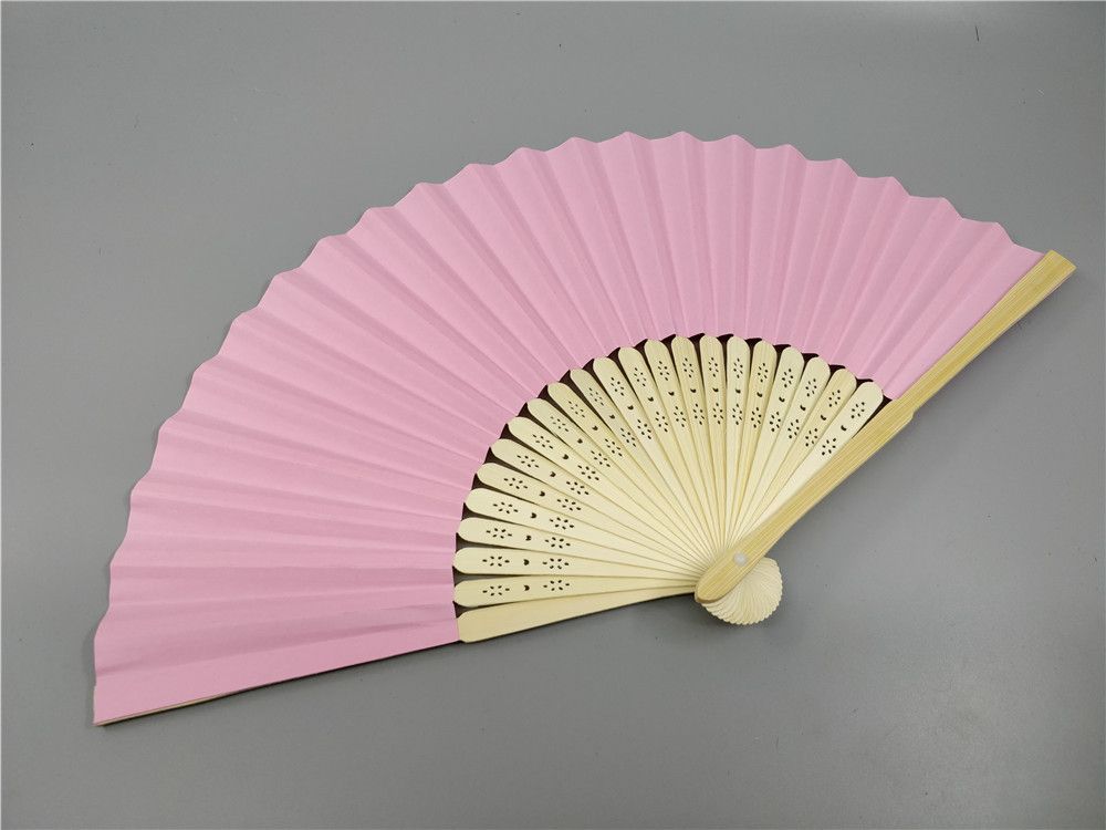 personalized paper folding hand fans wedding favors gifts bridal shower giveaways 50pcs lot wholesales ZZ