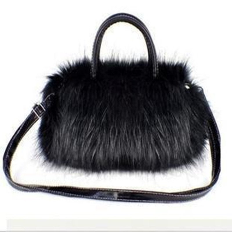 Evening Bags Korean Winter Plush Bag Long Fur Handbag Women s Crossbody Fashion Trend Shoulder Purses and Handbags 230831