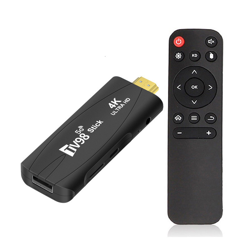 TV Stick 4K Smart TV Stick TV98 Android TV 2.4G 5G Wifi Android 12.1 Rockchip 3228A 8GB/128GB 4K HD 3D Smart Android TV Stick 230831
