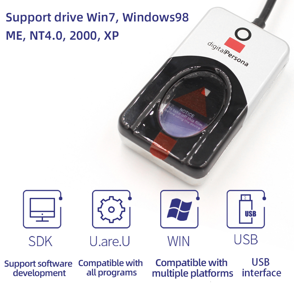Fingerprint Access Control Digital Persona U are 4500 Biometric Scanner USB Reader Sensor uru4500 API SDK for Free 230830