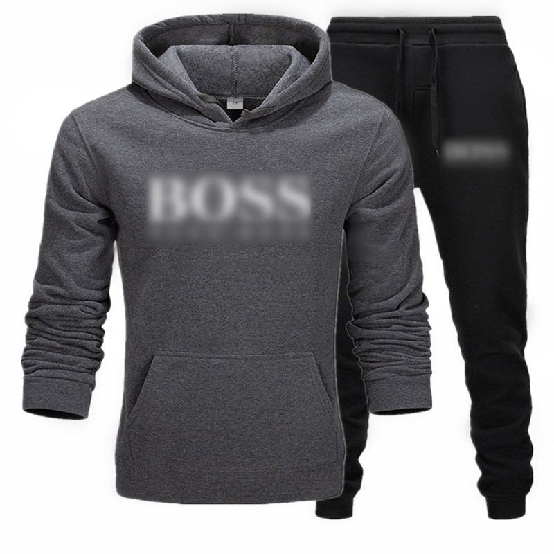 Men Tracksuit Fashion Hoodie Sweatpants mens tracksuit Sports Suits Student Casual Sweatsuits Autumn Jogging Male Brand Sets