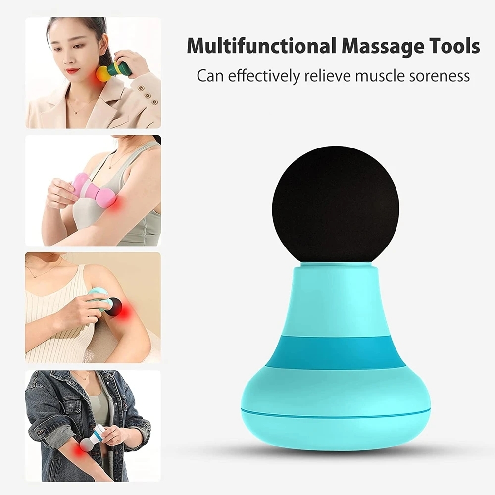 Full Body Massager Mini Handheld Massage Gun Deep Tissue Electric Muscle Percussion Device Massage Machine for Travel Home Daily Relax 230831