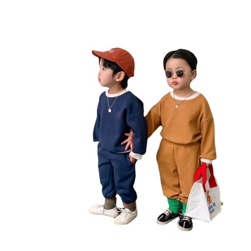 Clothing Sets Spring Autumn Baby Boy Simple Long Sleeve Casual Sets 1-6Y Toddler Sweater Pant Kid Sports Suit Toddler Girl Clothes Set 230830