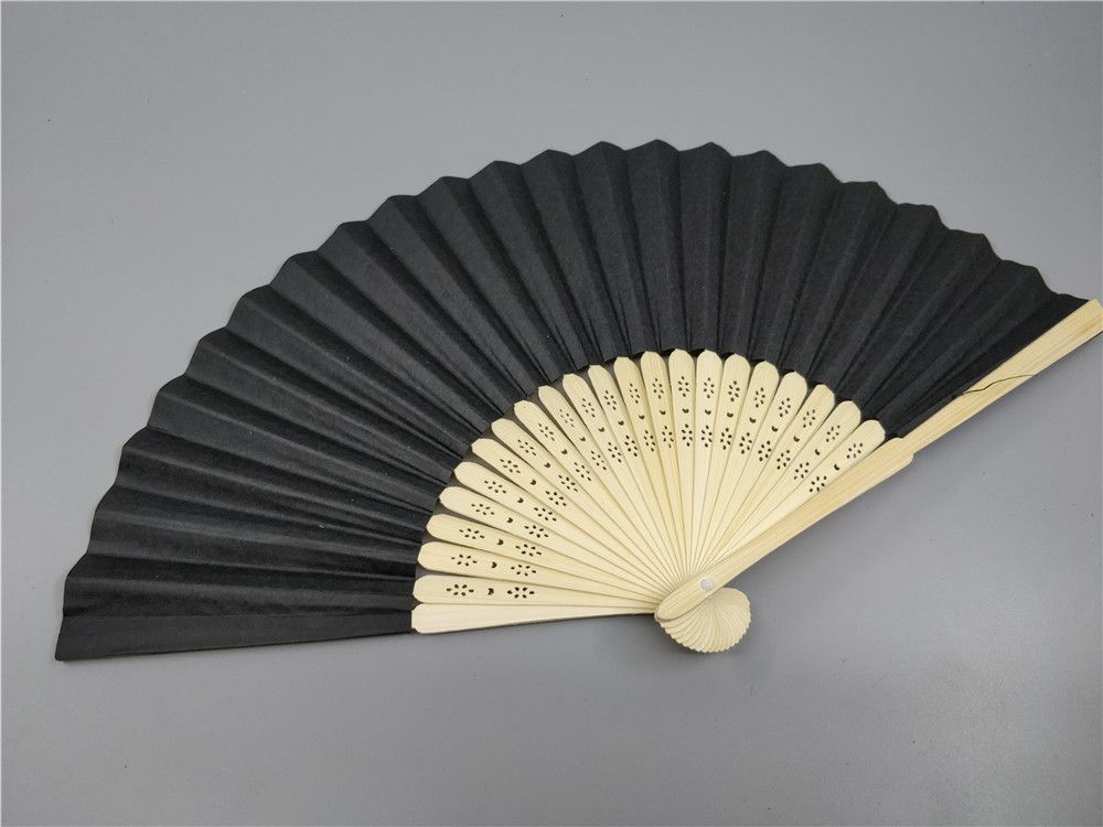personalized paper folding hand fans wedding favors gifts bridal shower giveaways 50pcs lot wholesales ZZ