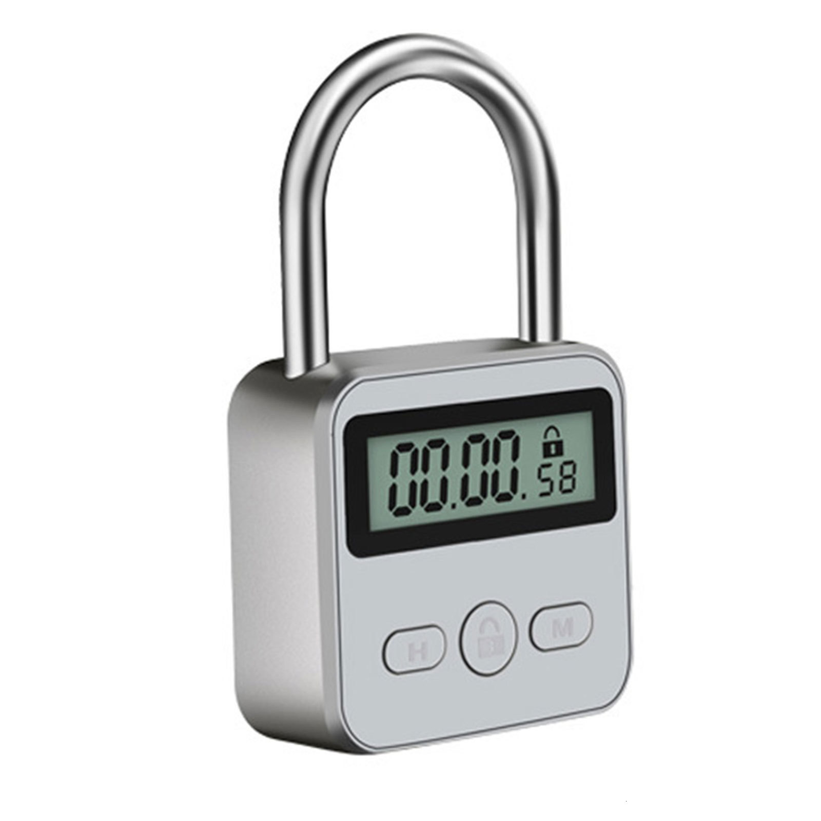 Door Locks Digital Timer Lock USB LCD Display Metal Micro Electronic Rechargeable Time Out Multi Function Heavy Duty Padlock 230830