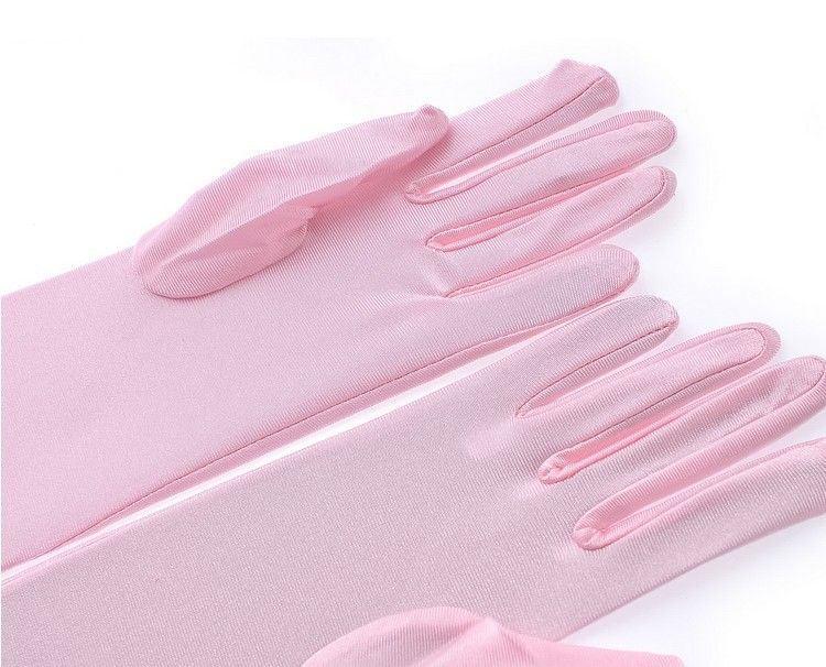 Bridal Glove 6 Color Women Evening Party Long Wedding Satin Bridal Gloves ZZ